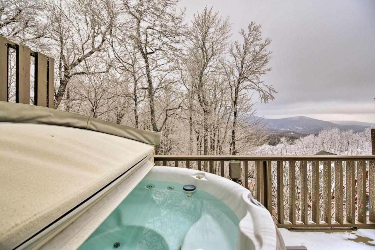 Cabin With Hot Tub And Mountain Views Less Than 5 Mi To Boone Блоуинг Рок Екстериор снимка